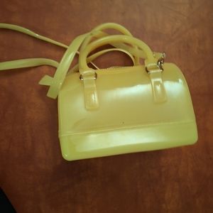 Canary Yellow Jelly Rounded Purse 👜